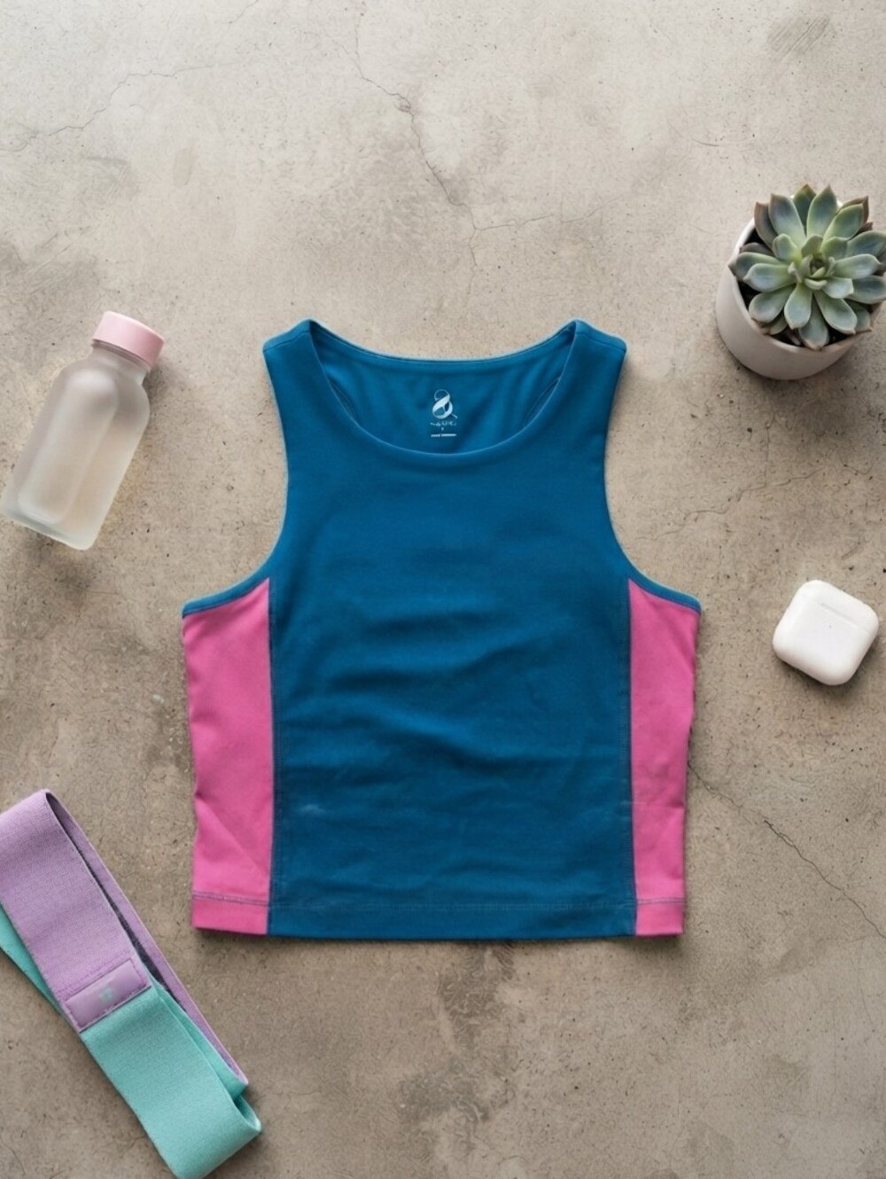Lou & Grey Colorblock Workout Athletic Tank Top Sz XS